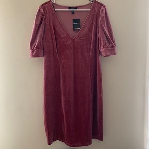 NWT velour pink Forever 21 dress